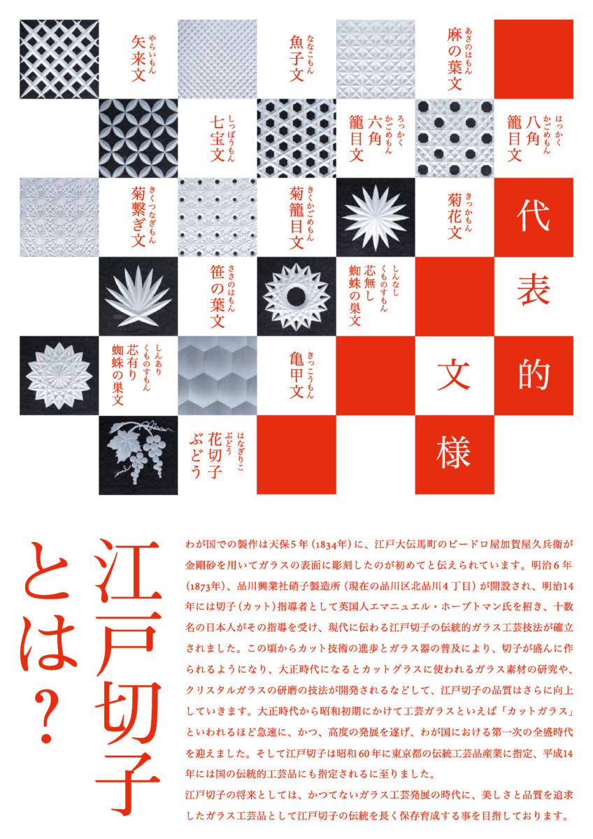 江戸切子リーフレット　日本語版　表